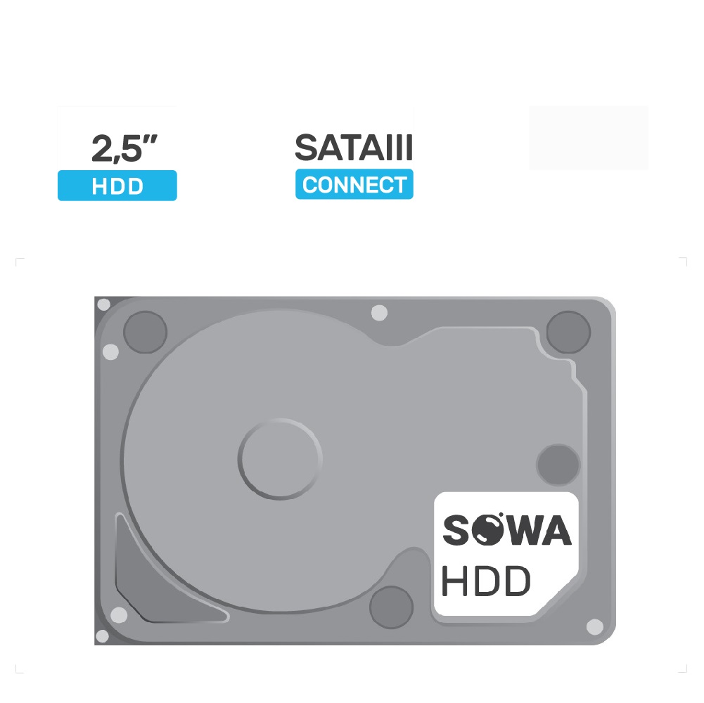 Накопитель данных Sowa HDD 2.5" 0.5Tb